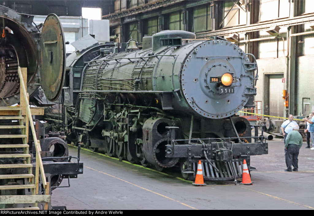 UP 5511 engineer's side, front view seen from on board USAX 1678